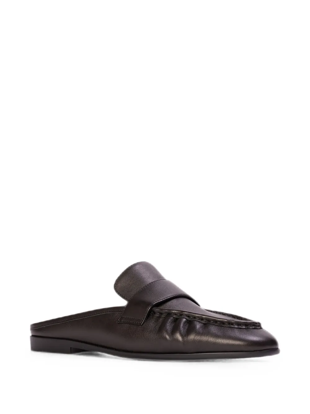 BLACK SUEDE STUDIO Gabby leather mules Zwart