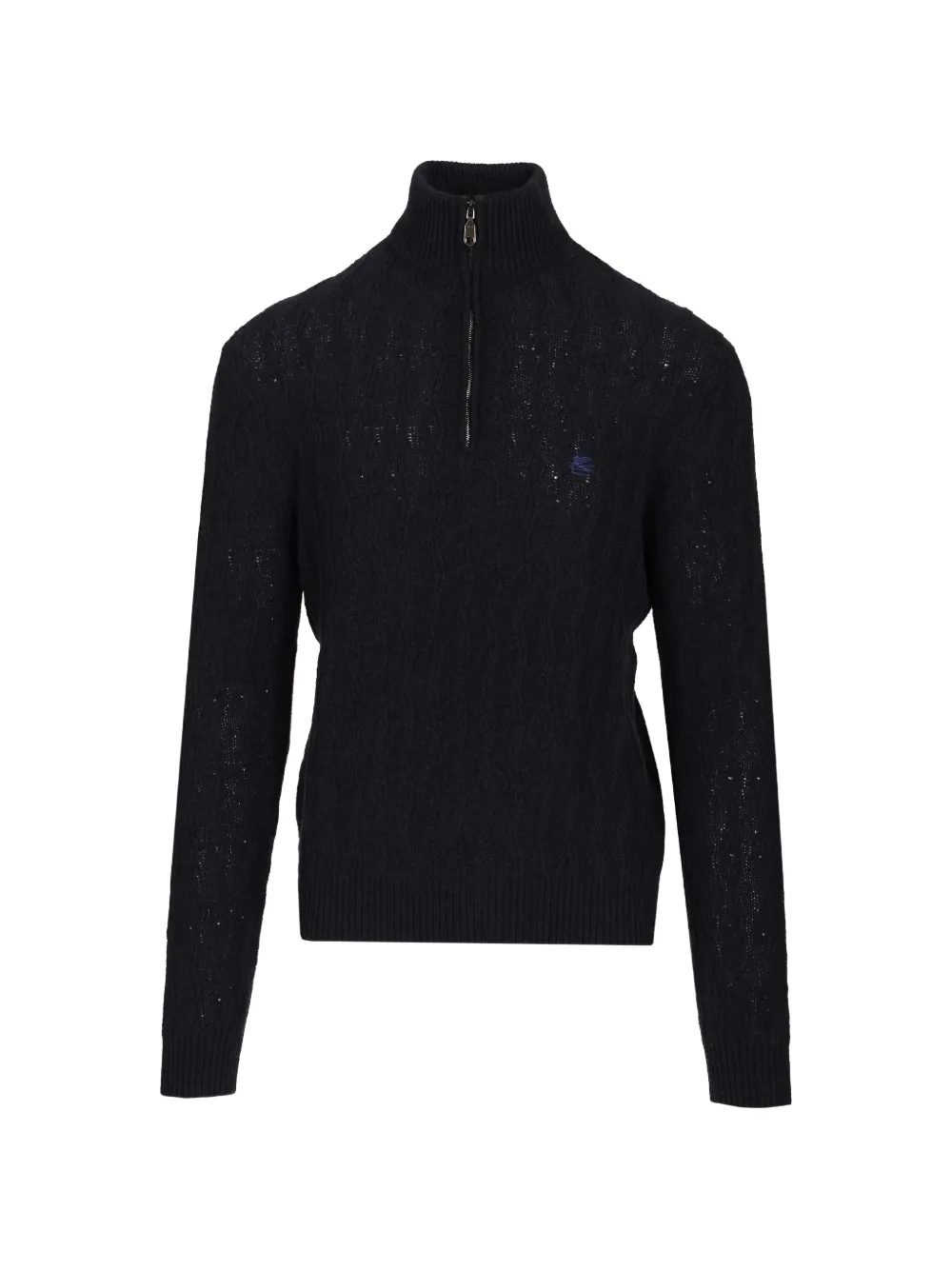 ETRO quarter-zip cashmere sweater - Blu
