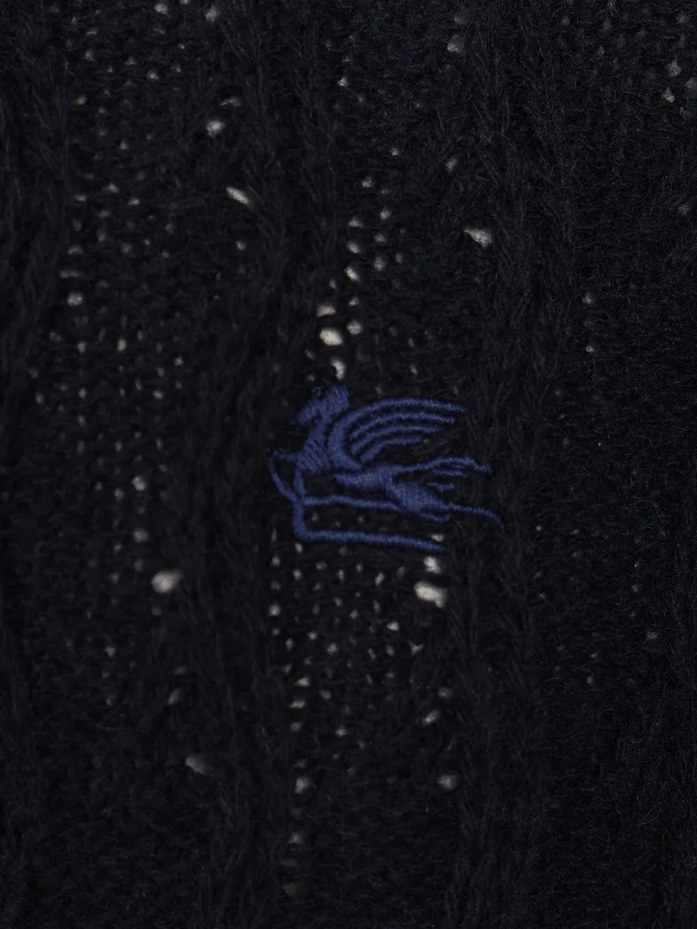 ETRO Kasjmier trui met rits Blauw