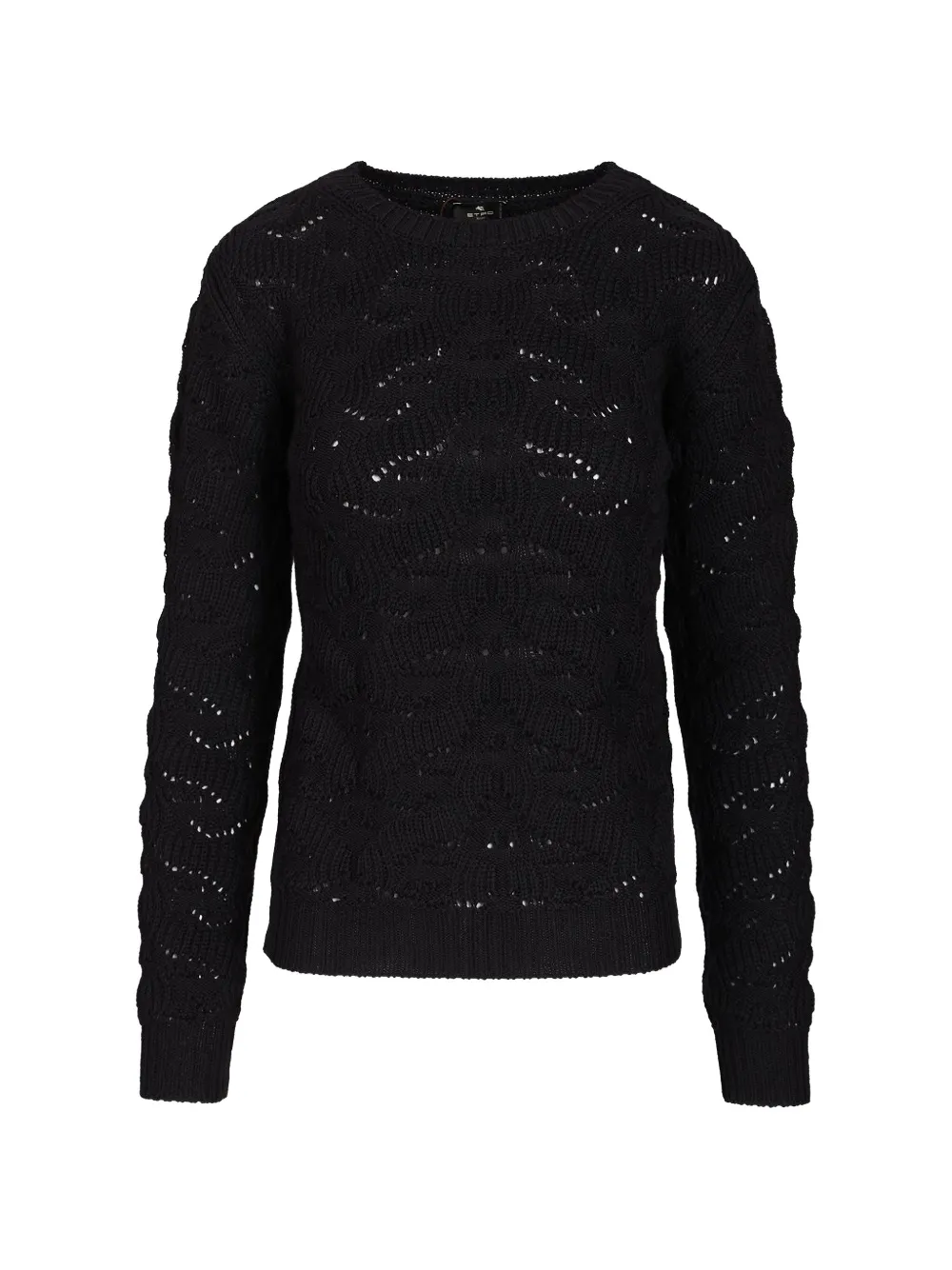 ETRO open-work crew-neck sweater - Nero