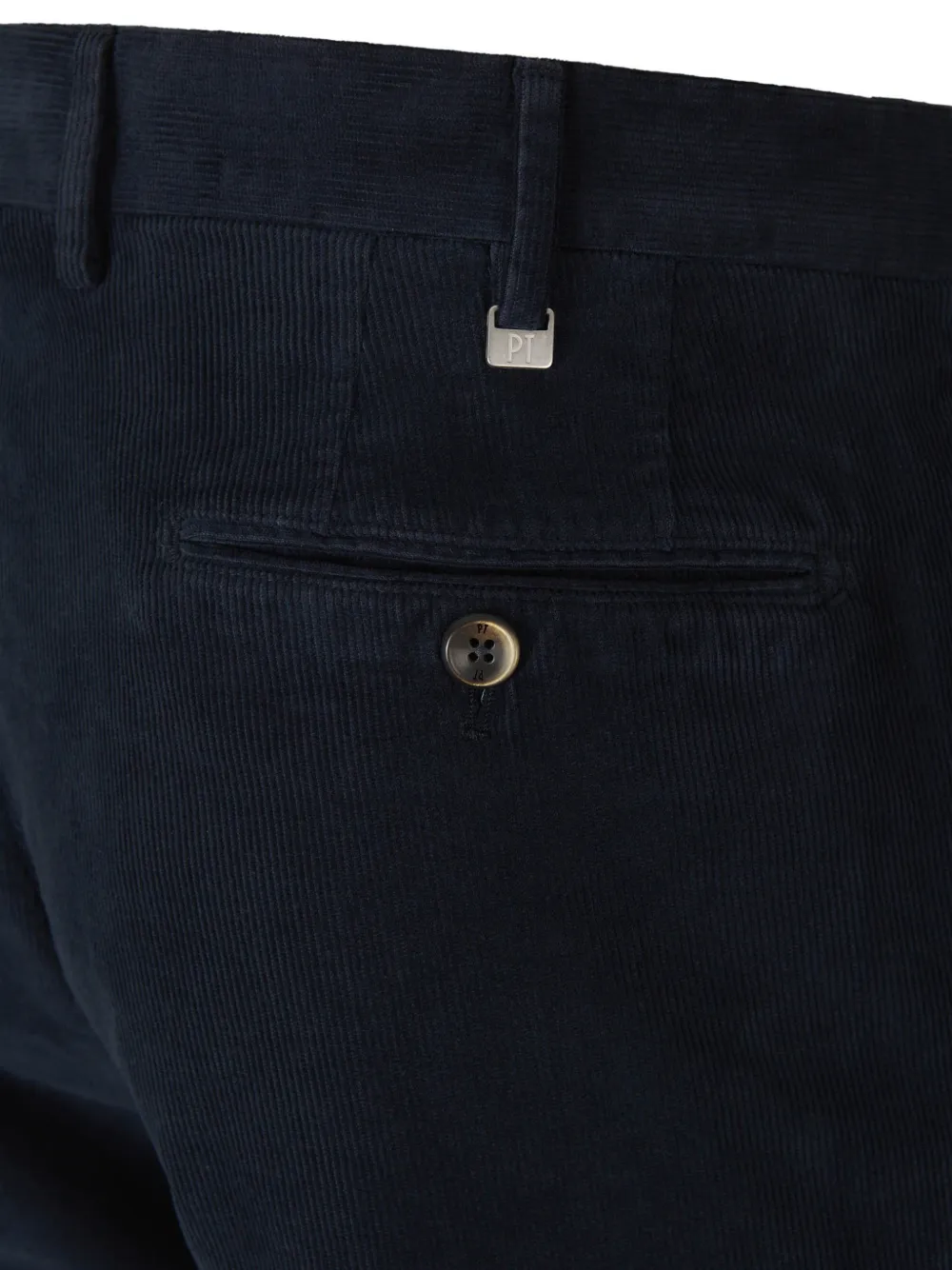 PT Torino corduroy tailored trousers Blauw