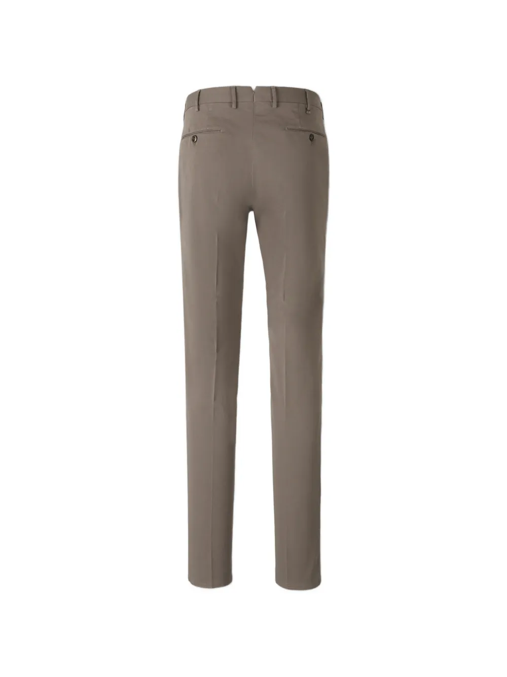 PT Torino logo-plaque slim-fit trousers Bruin