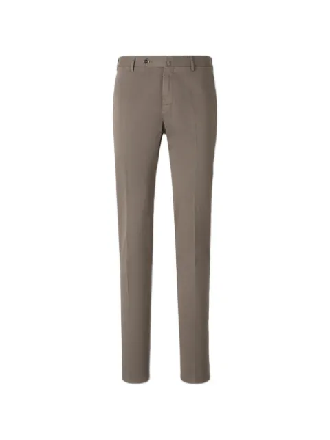 PT Torino logo-plaque slim-fit trousers