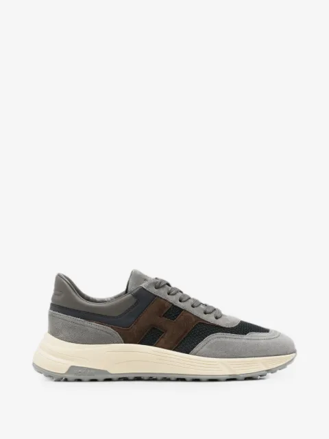 Hogan logo-patch panelled sneakers