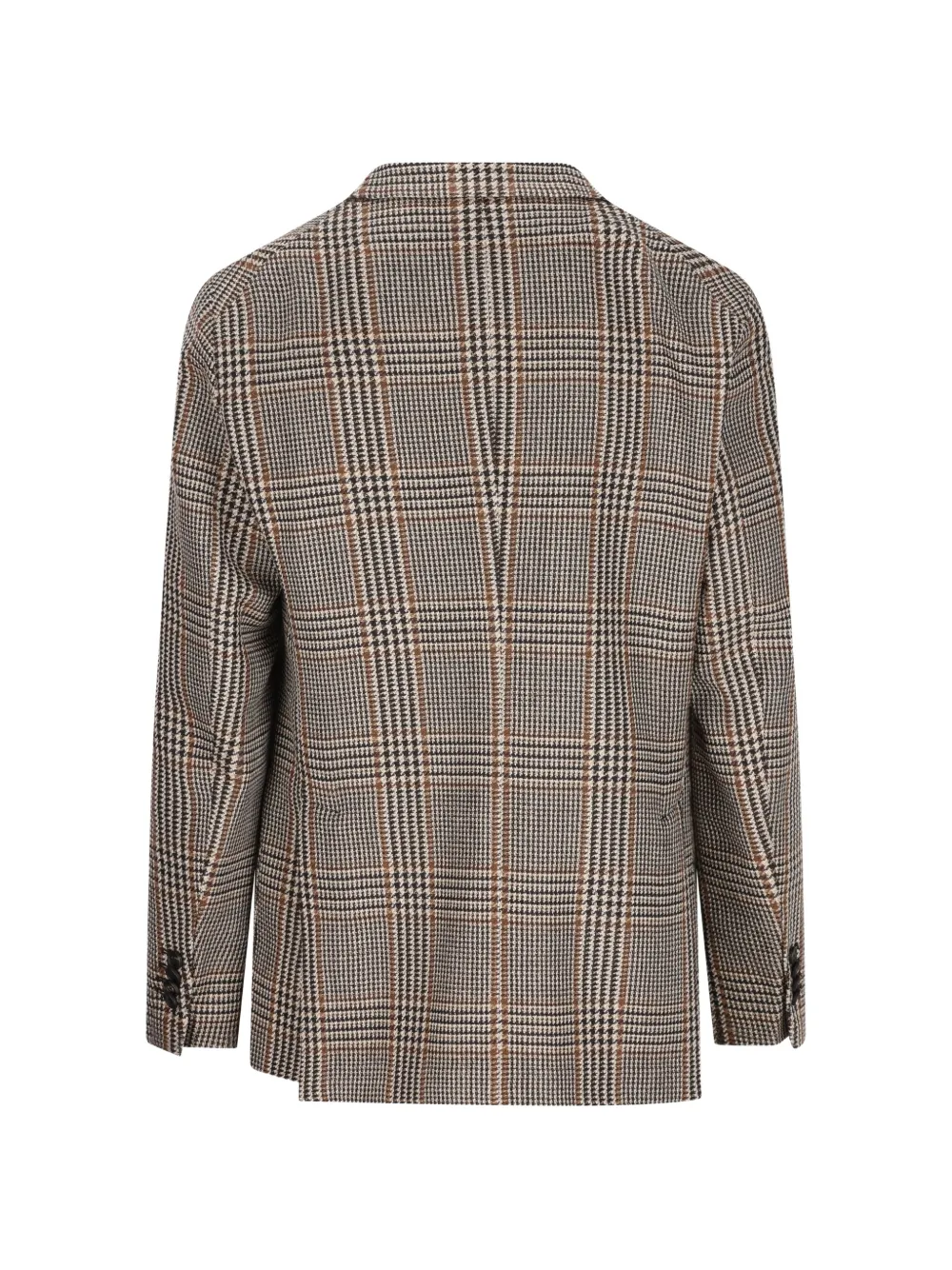Tagliatore Geruit jack met gekerfde revers Bruin
