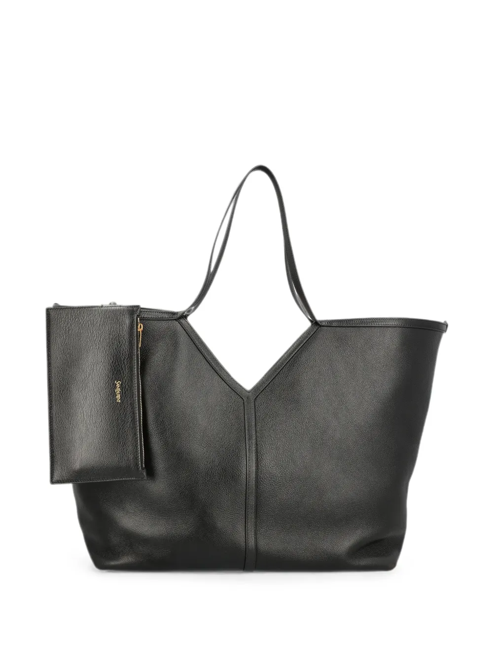 Saint Laurent leather tote bag - Schwarz