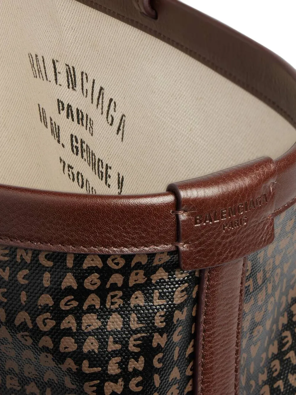 Balenciaga Select Tote Bag Large in Brown, view 5