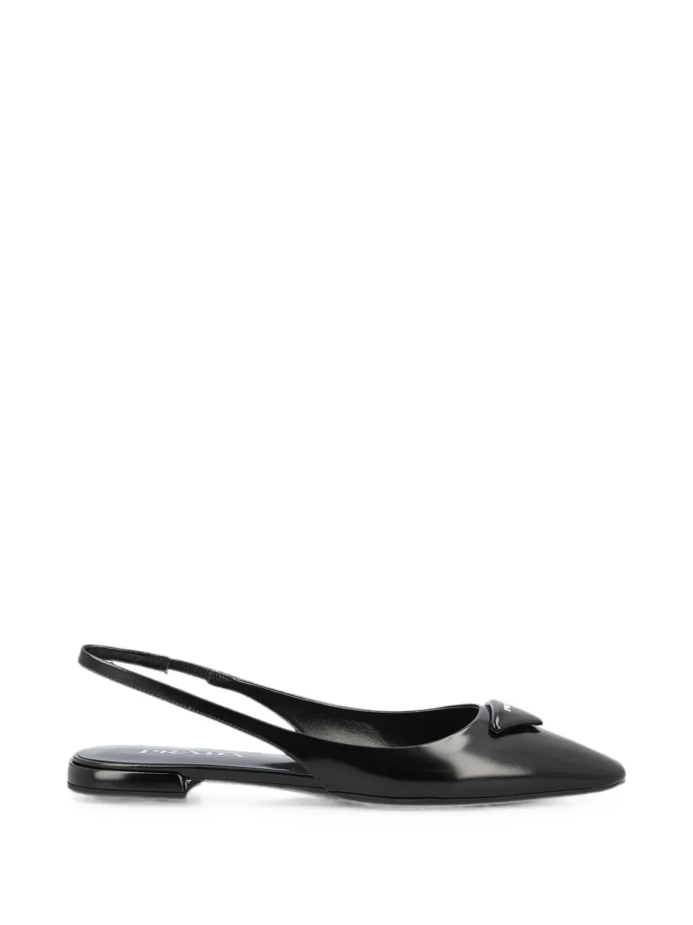 Prada pointed-toe slingback ballet flats - Nero