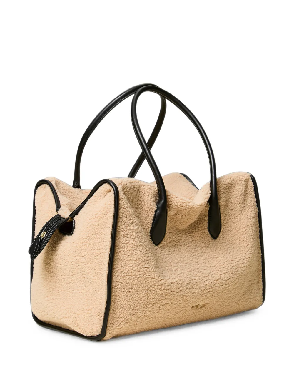 TWINSET Shopper met biesafwerking Beige