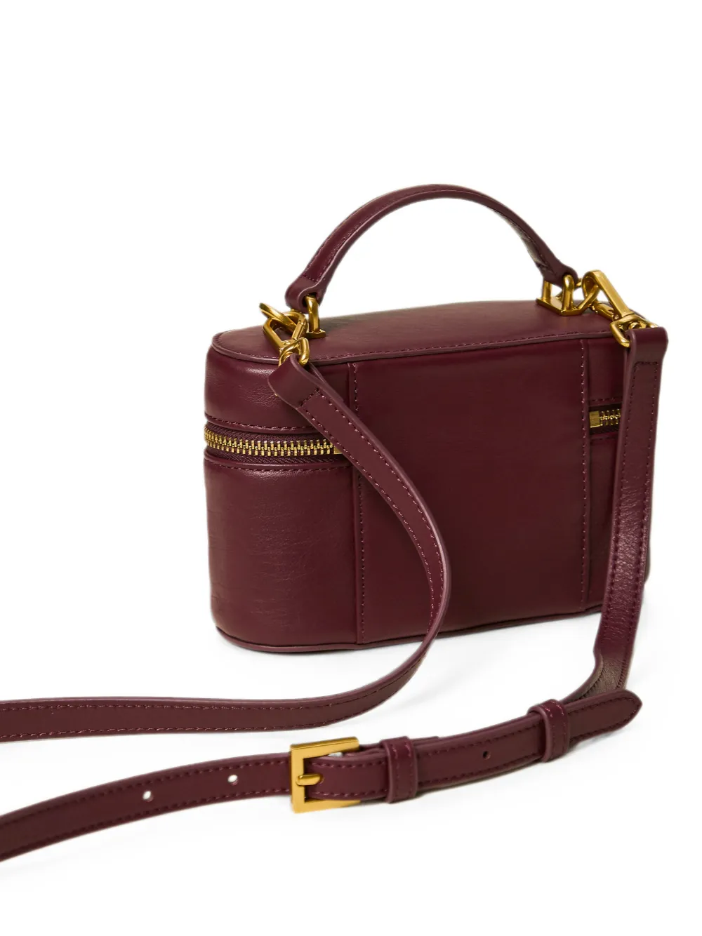 TWINSET Leren bucket-tas Paars