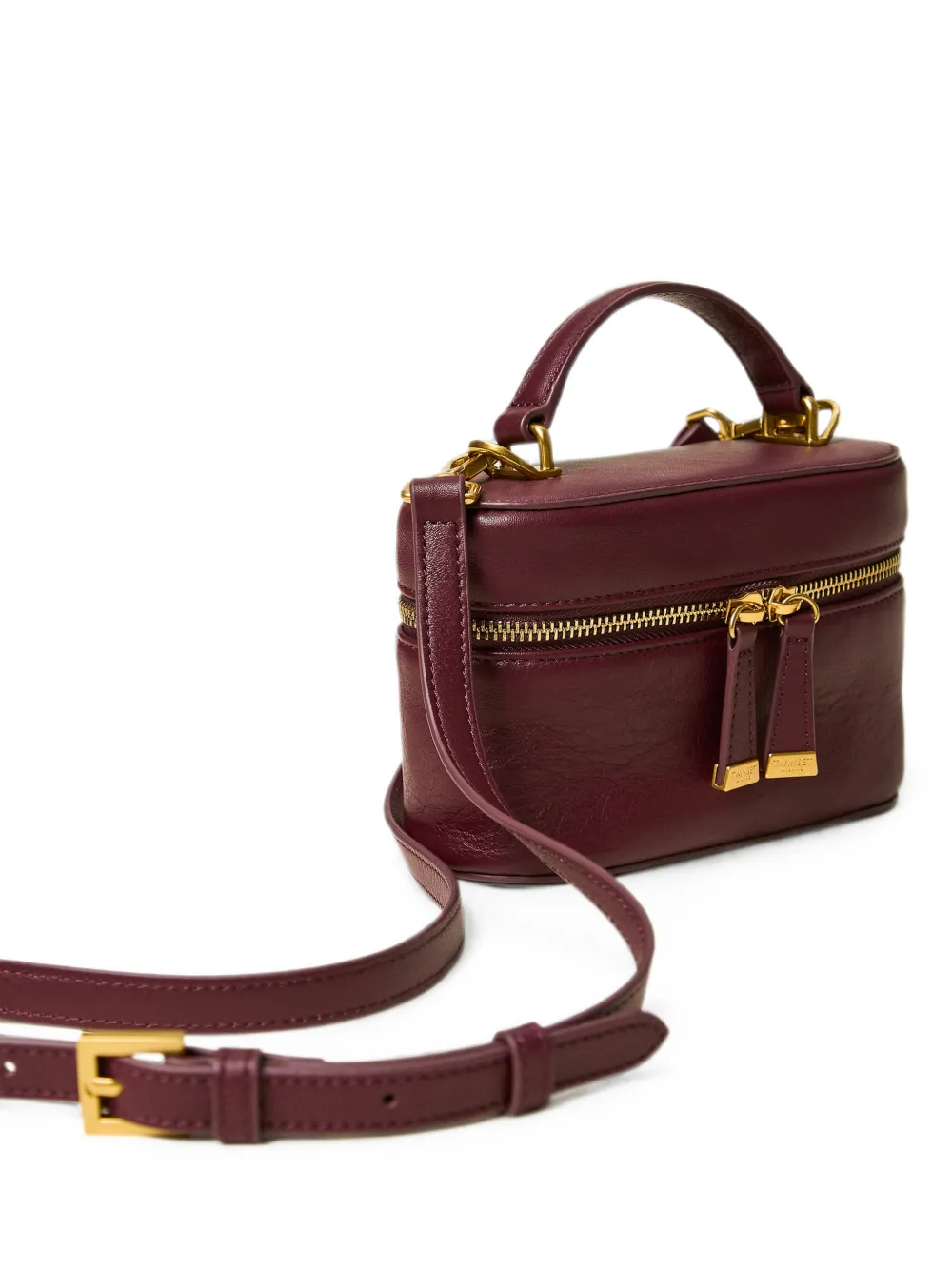 TWINSET Leren bucket-tas Paars