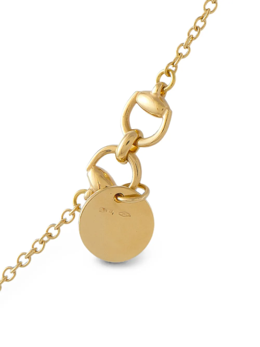 Gucci Pre-owned Horsebit Smoky-quartz Necklace in Gold, view 3