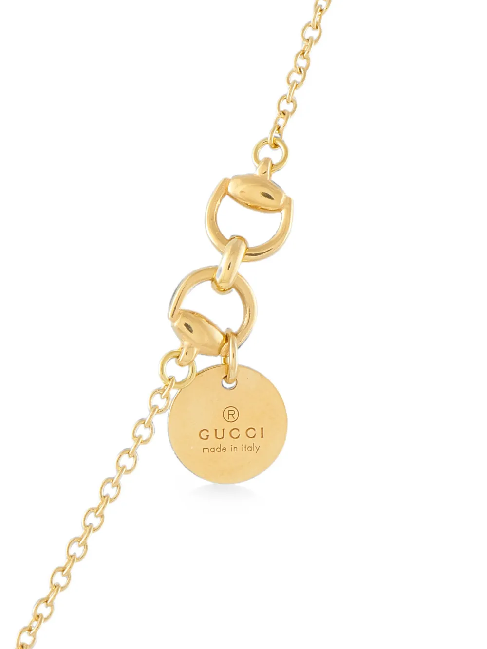 Gucci Pre-owned Horsebit Smoky-quartz Necklace in Gold, view 2