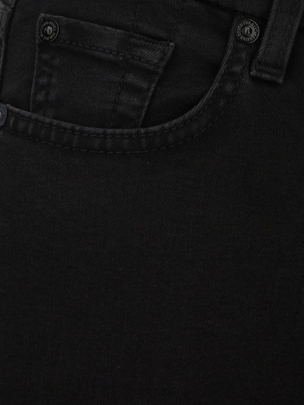 7 For All Mankind Kimmie straight jeans Zwart