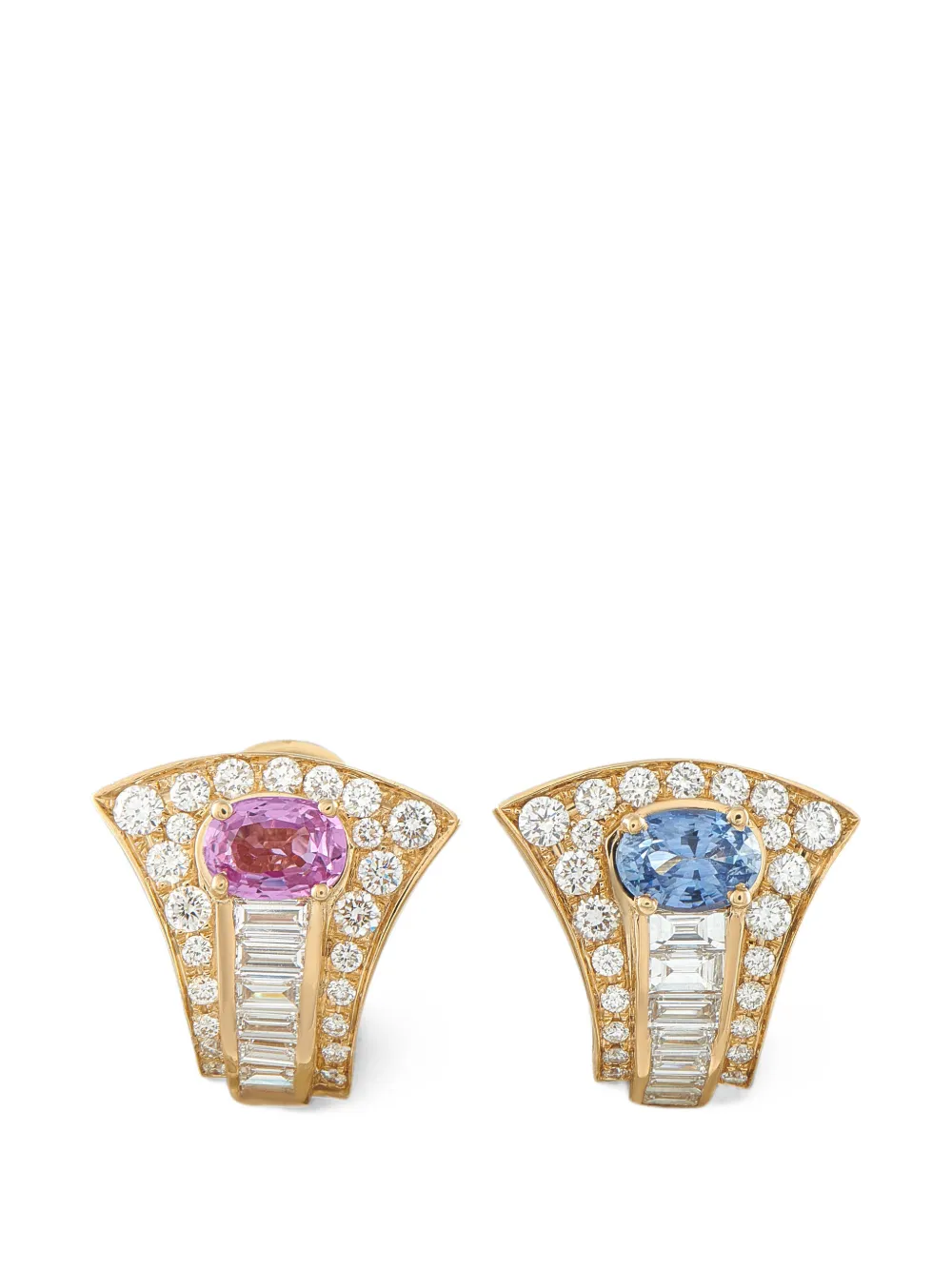 Bvlgari Pre-Owned sapphire and diamond earrings - Oro