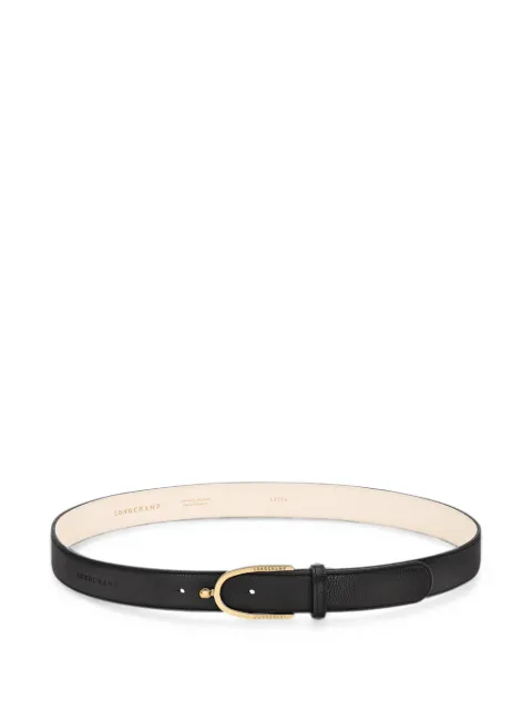 Longchamp pebbled-leather buckle belt