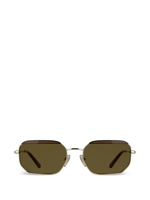 Longchamp lentes de sol con armazón geométrica