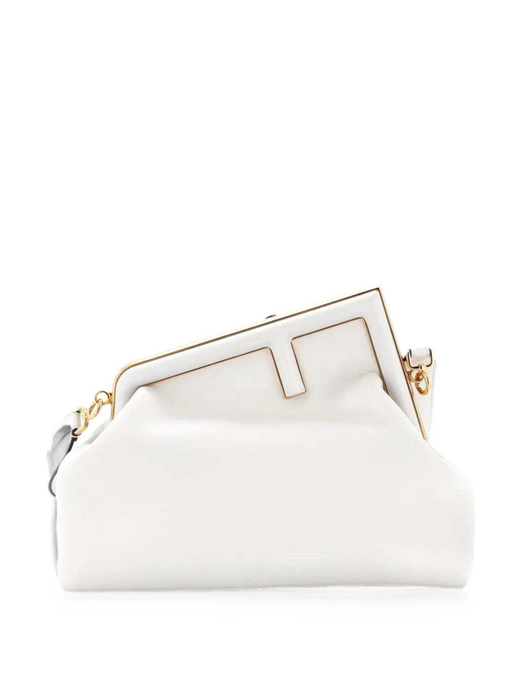 Fendi Pre-Owned Clutch First media in pelle - Bianco