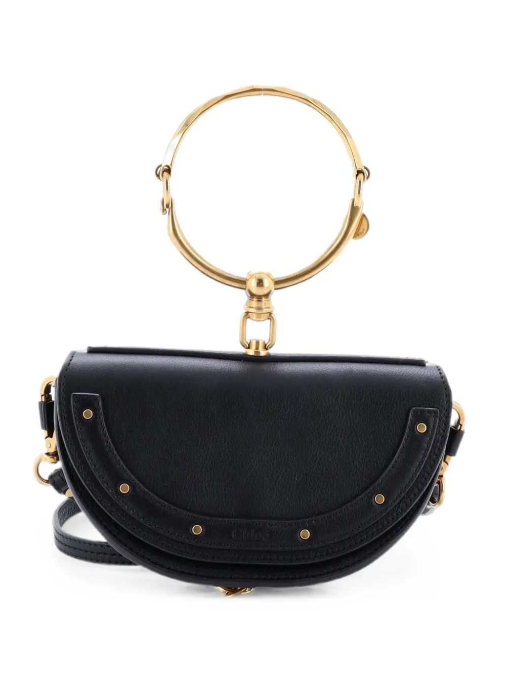Chloé Pre-Owned Borsa a tracolla Nile mini in pelle - Nero