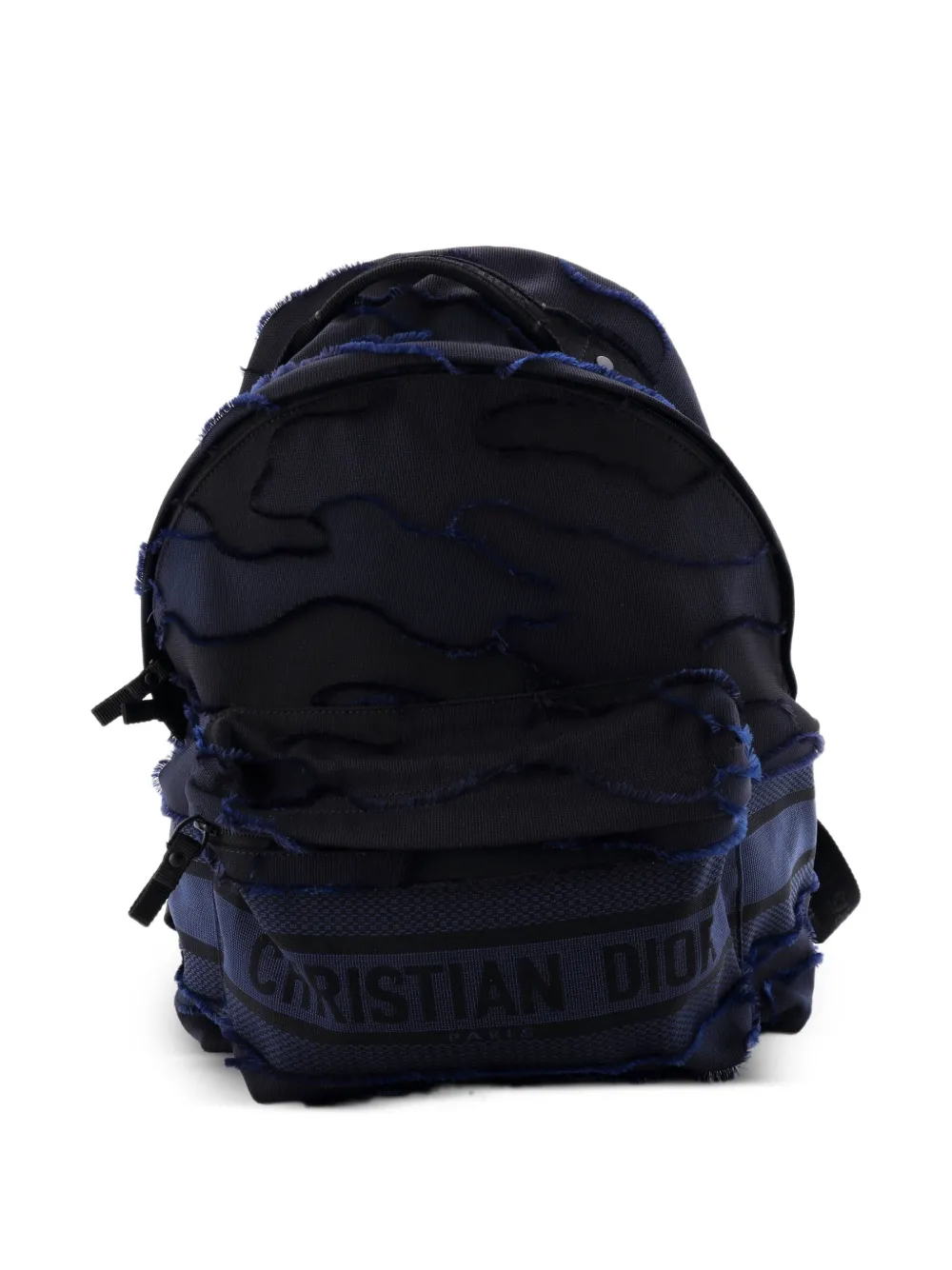Christian Dior Pre-Owned Mittelgroßer Travel Camouflage Rucksack aus Canvas - Schwarz