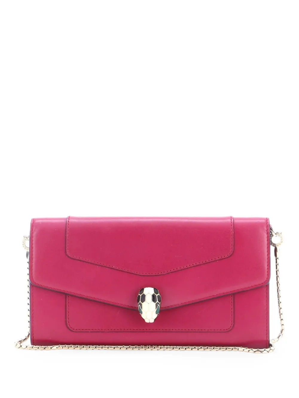 Bvlgari Pre-Owned Borsa a tracolla Serpenti Forever grande in pelle con catena - Rosa