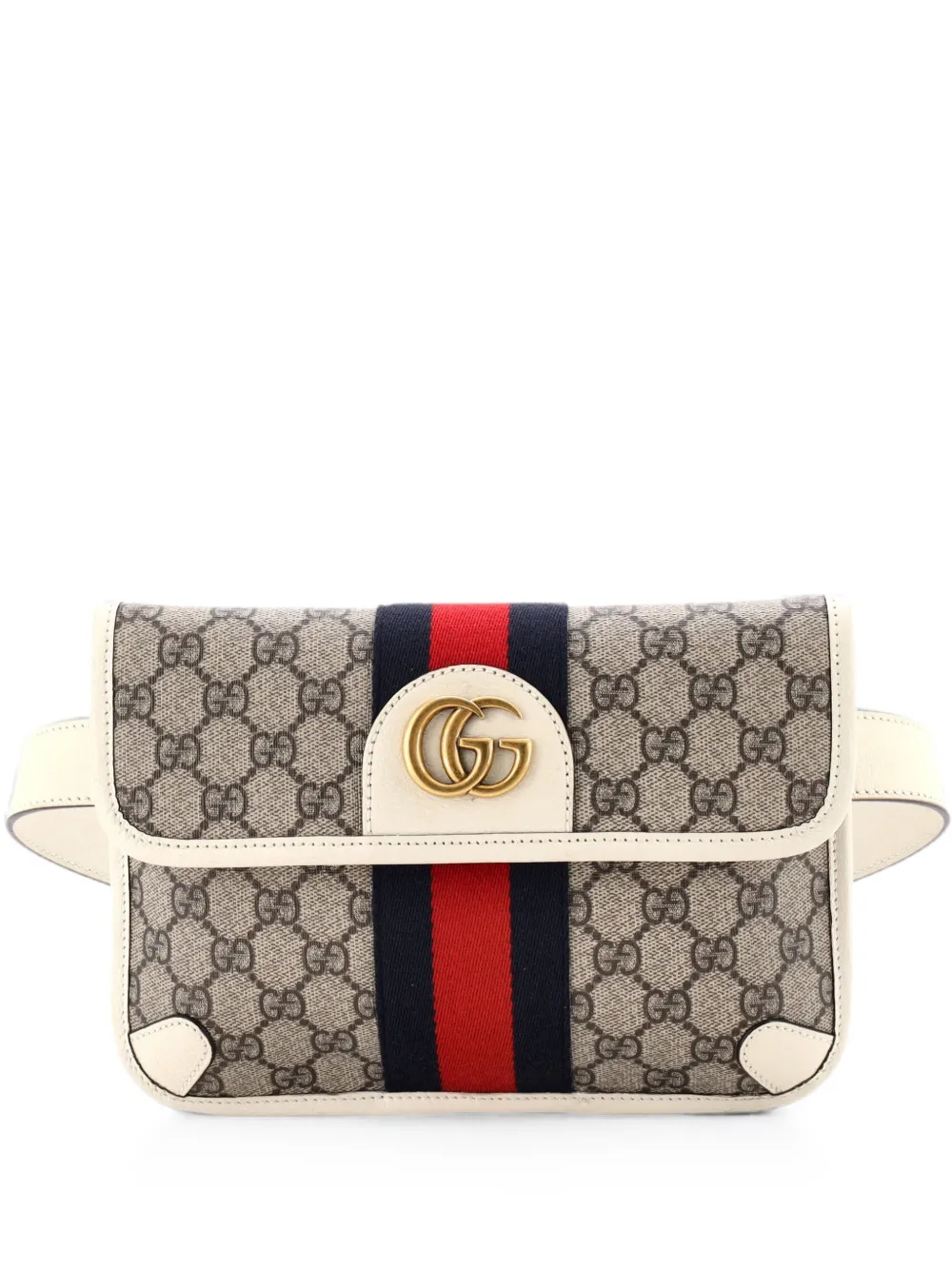 Gucci Pre-Owned Marsupio Ophidia GG in tela cerata e pelle - Marrone