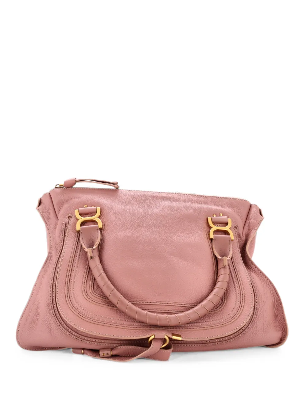Chloé Pre-Owned Borsa a spalla Marcie grande in pelle - Rosa