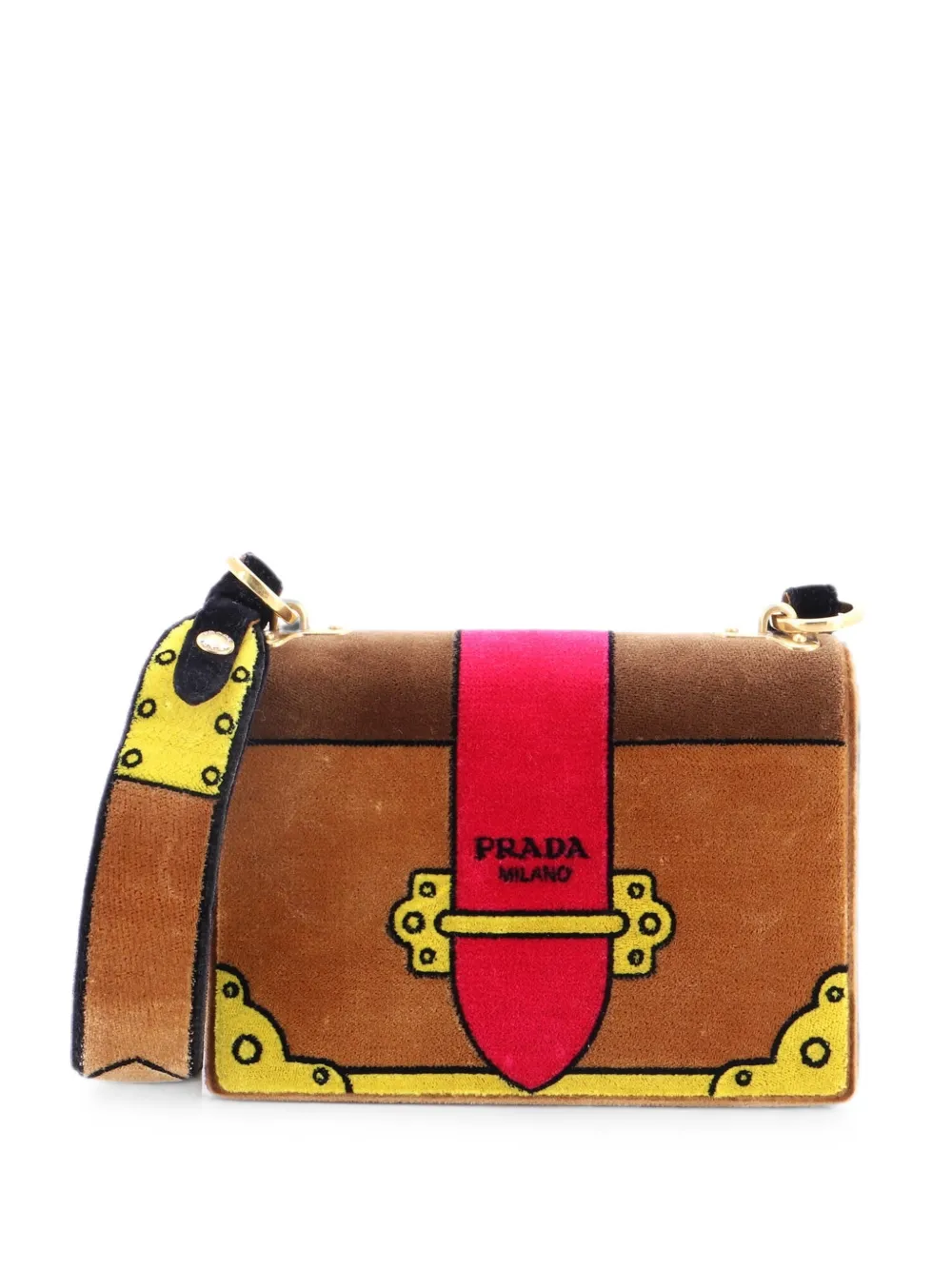 Prada Pre-Owned Borsa a tracolla Cahier piccola - Marrone