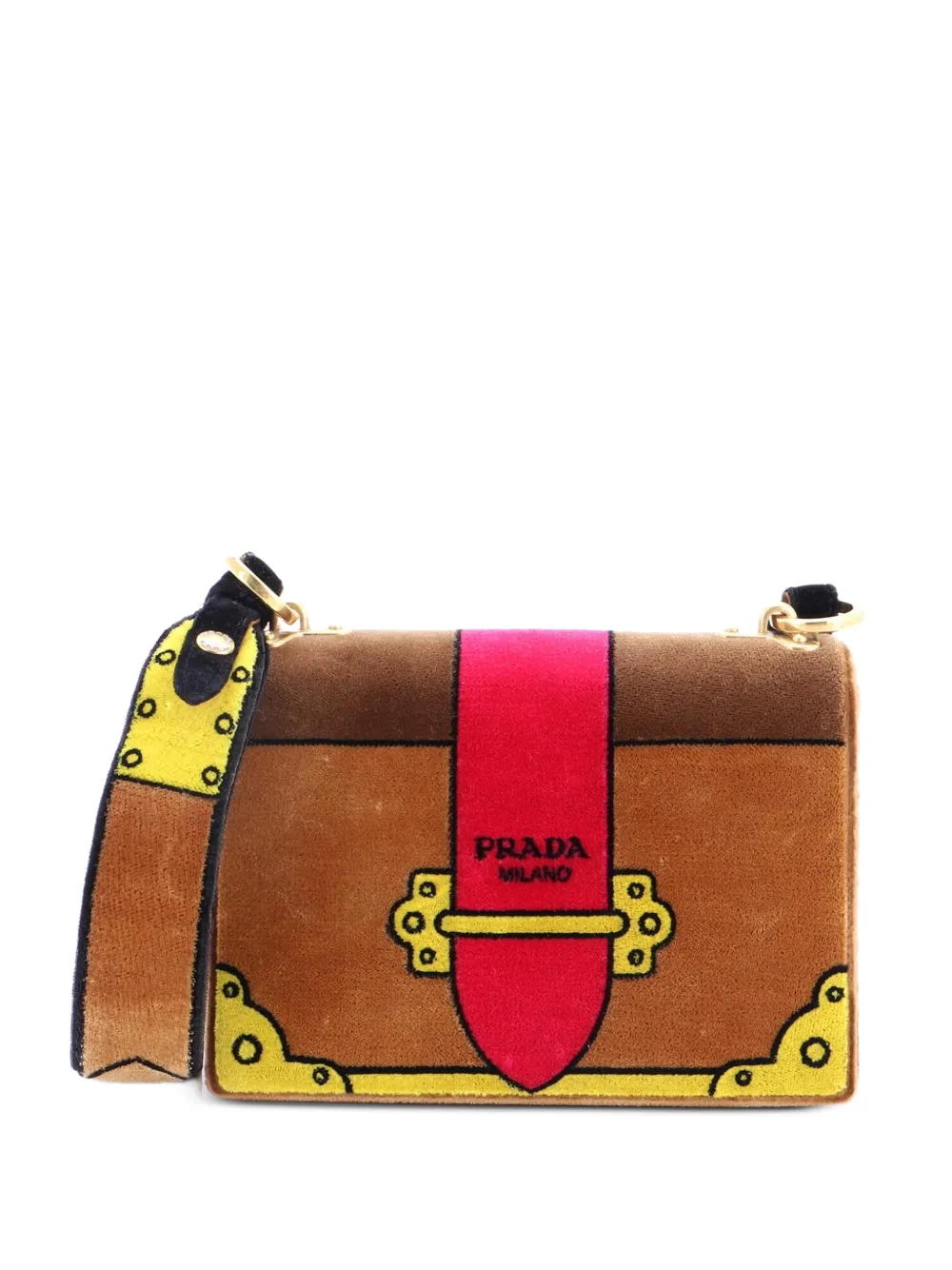 Prada Pre-Owned Borsa a tracolla Cahier piccola - Marrone