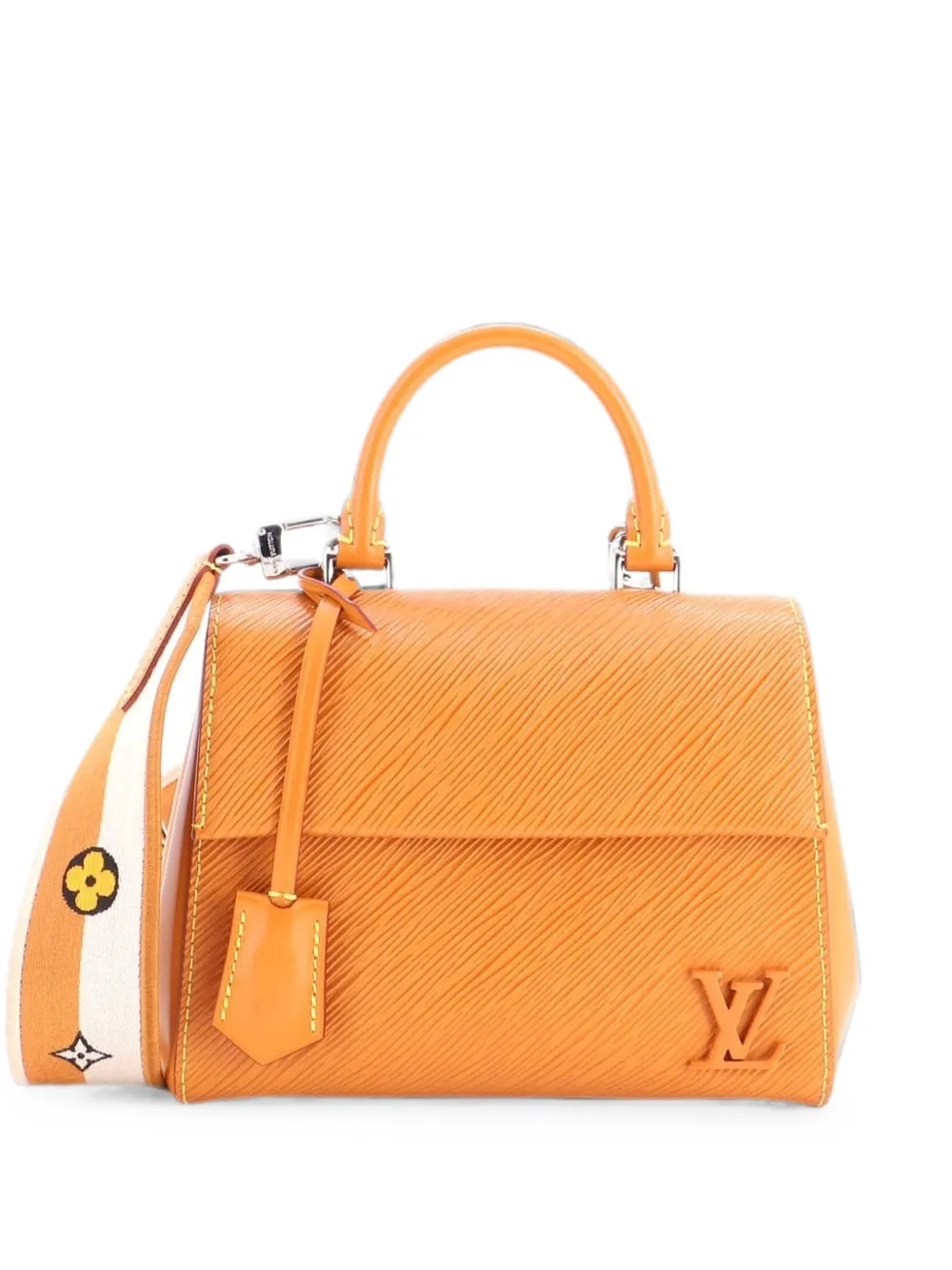 Louis Vuitton Pre-Owned Borsa a mano Cluny mini in pelle Épi con manico - Marrone