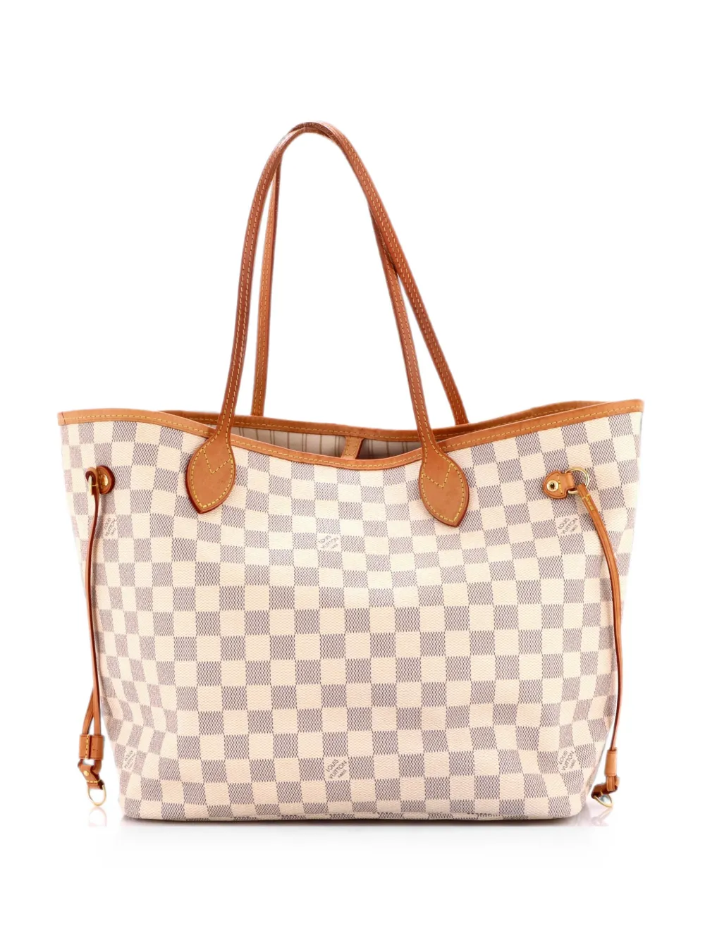Louis Vuitton Pre-Owned Borsa tote Neverfull NM MM in tela Damier - Bianco