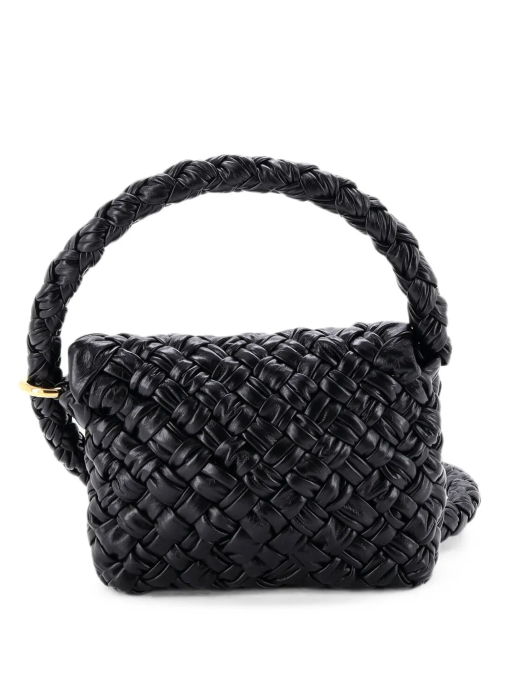 Bottega Veneta Pre-Owned Borsa a spalla Kalimero Città in pelle con design Intrecciato - Nero