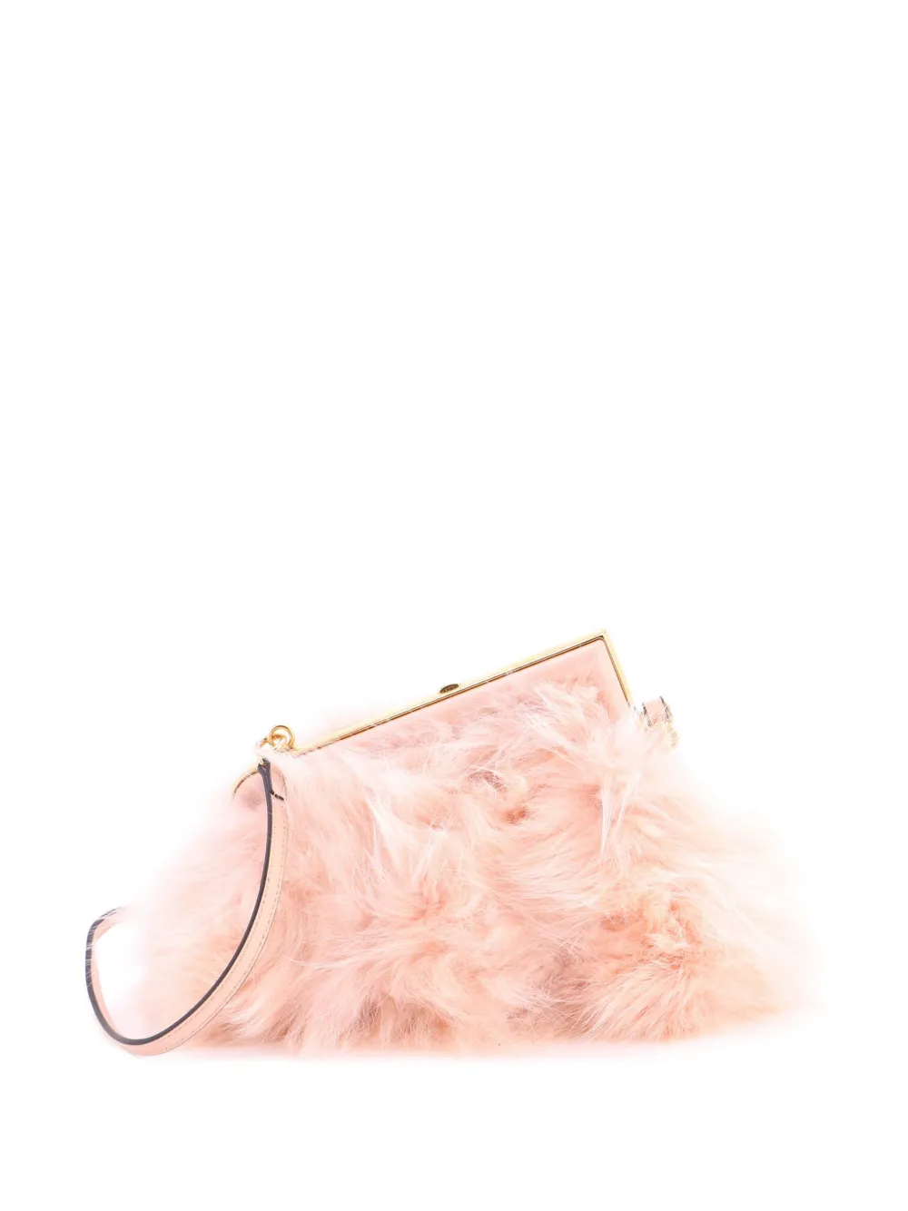 Fendi Pre-Owned Borsa a spalla First Bag Fur piccola - Rosa