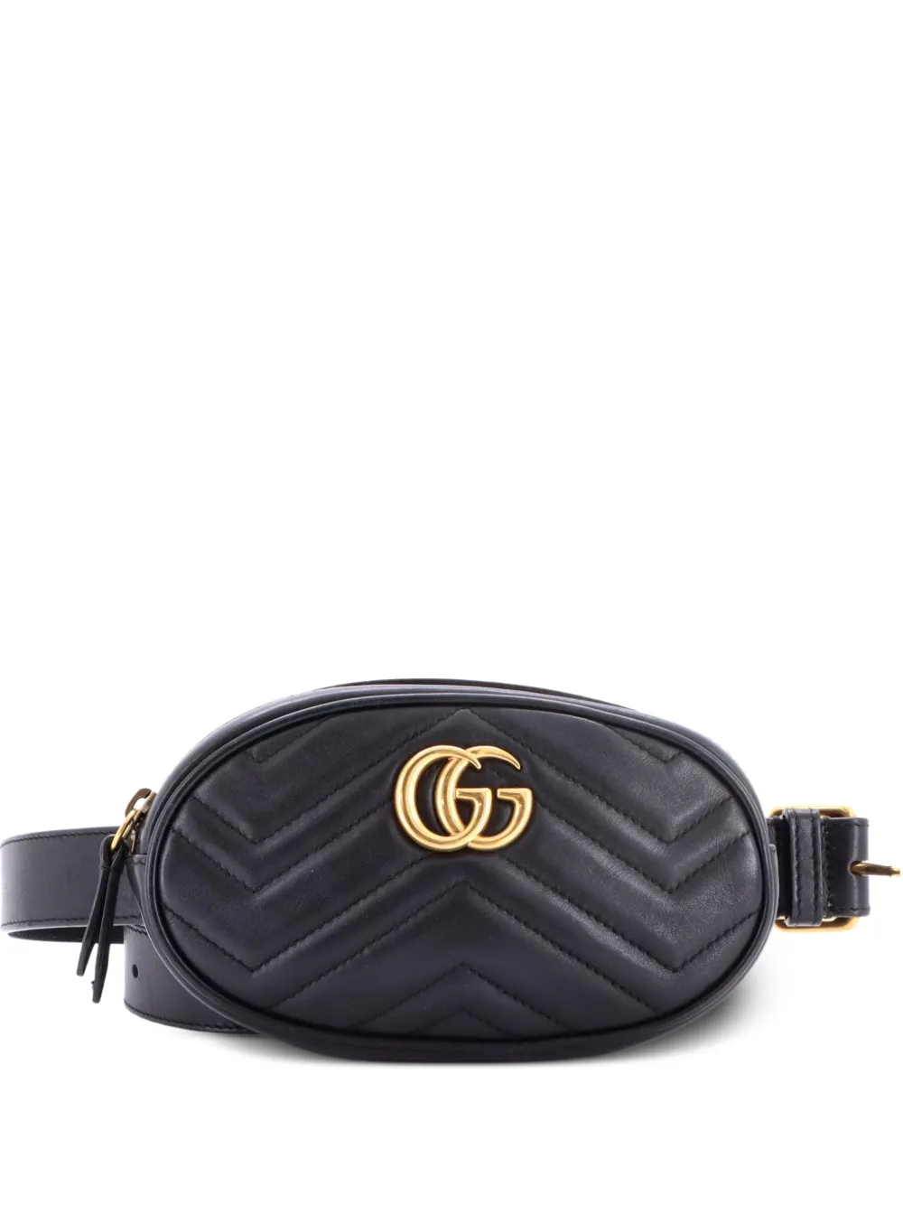 Gucci Pre-Owned GG Marmont Matelasse Gürteltasche - Schwarz