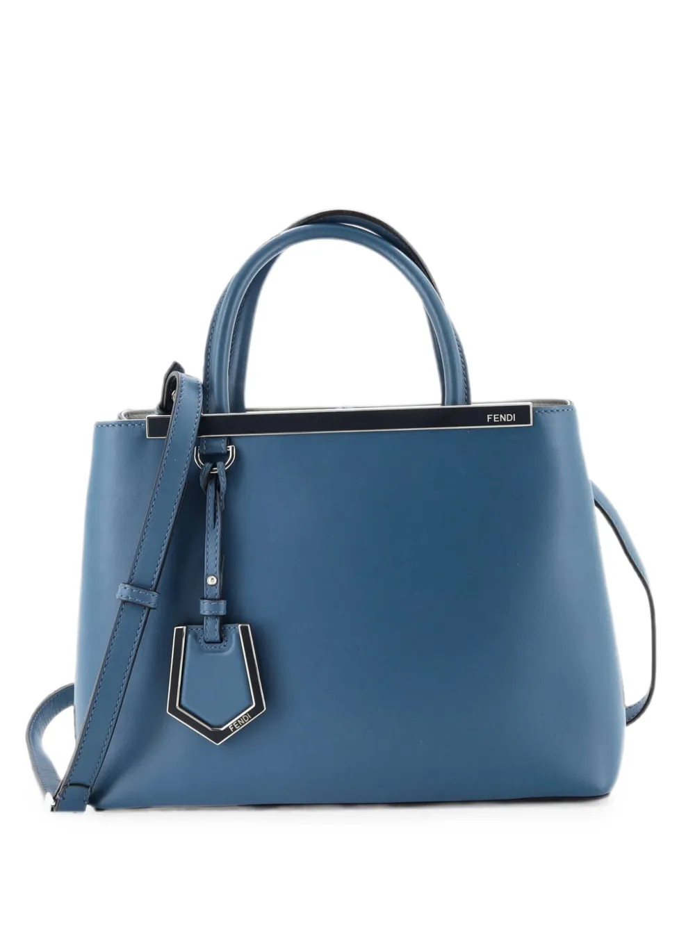 Fendi Pre-Owned Borsa a tracolla 2Jours Petite in pelle - Blu