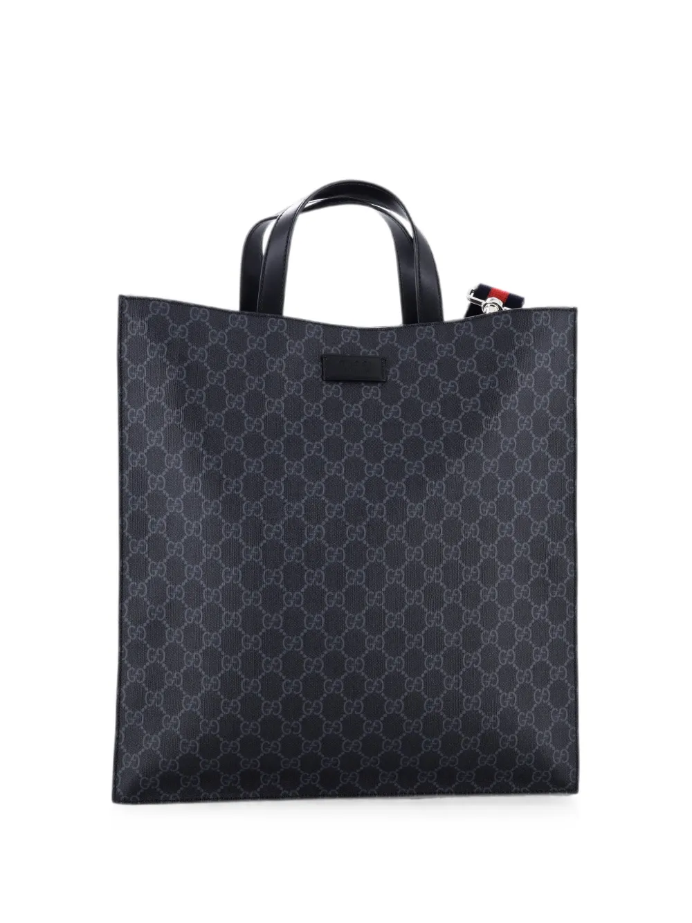 Gucci Pre-Owned Borsa tote convertibile Soft Open in tela cerata GG - Nero
