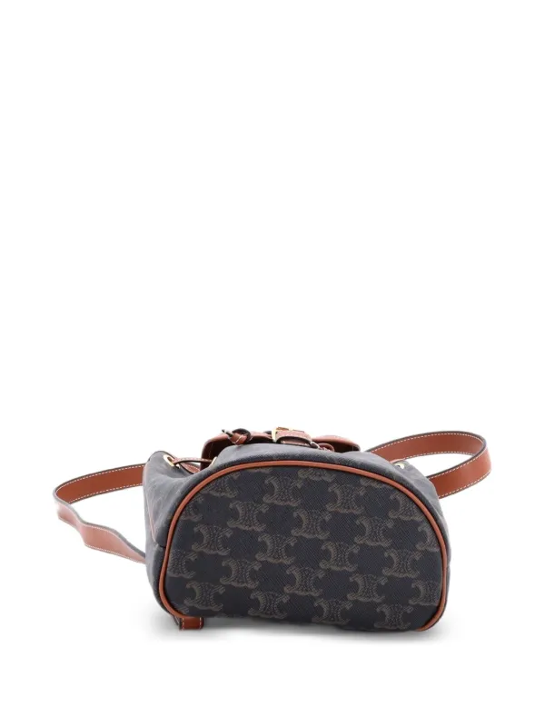 celine mini backpack folco triomphe canvas and calf skin Resale Concierge Bag Review: #CELINE MINI BACKPACK