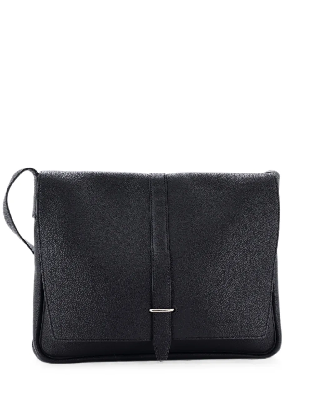 Hermès Pre-Owned Steve Light Kuriertasche mit Logo - Schwarz