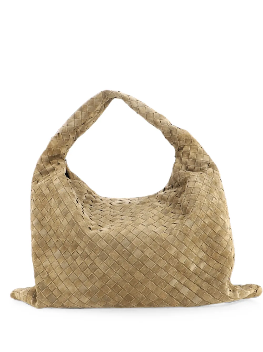 Bottega Veneta Pre-Owned Borsa passepartout Hop Intrecciato grande in pelle scamosciata - Verde
