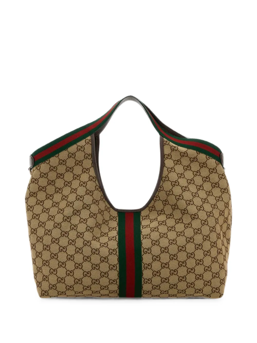 Gucci Large Gucci Giglio GG Supreme Tote Bag | Neutrals | FARFETCH