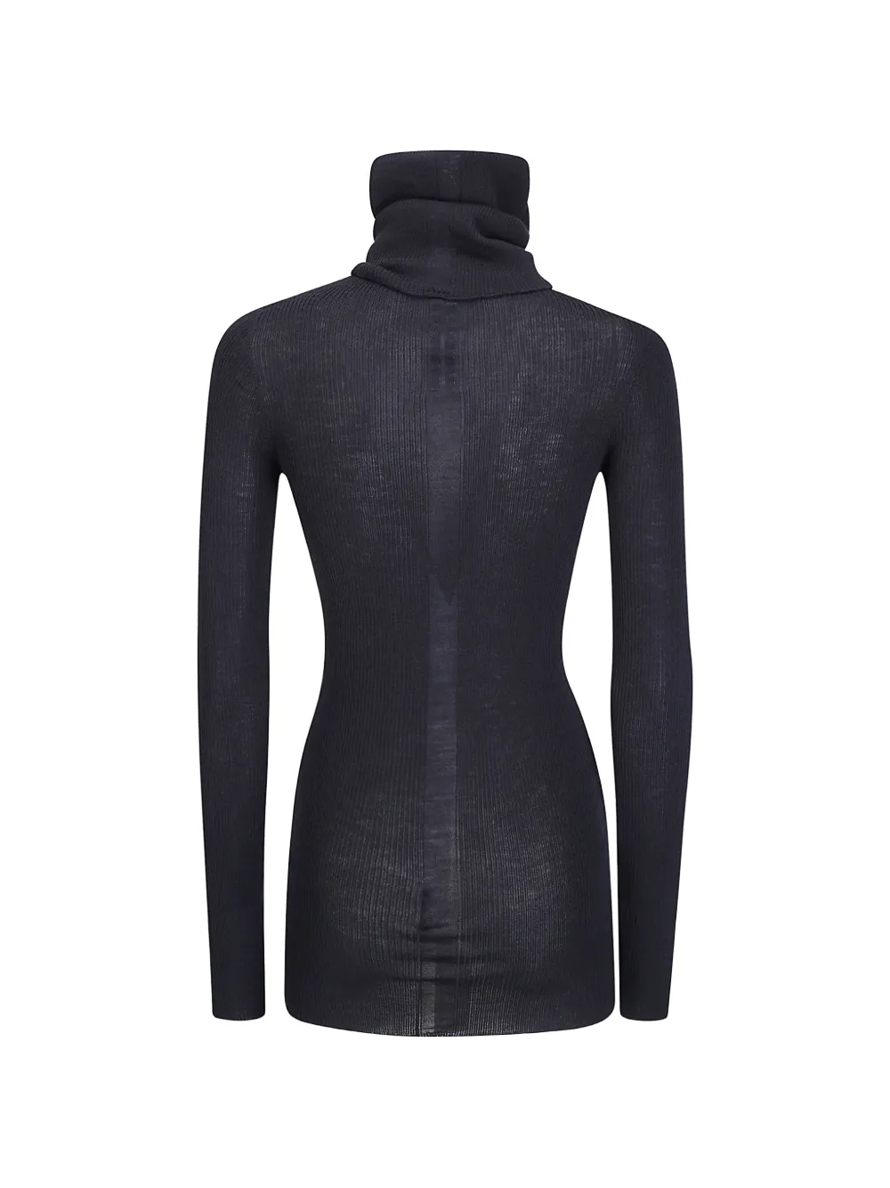 Rick Owens LS Tube ribbed-knit roll-neck sweater - Nero