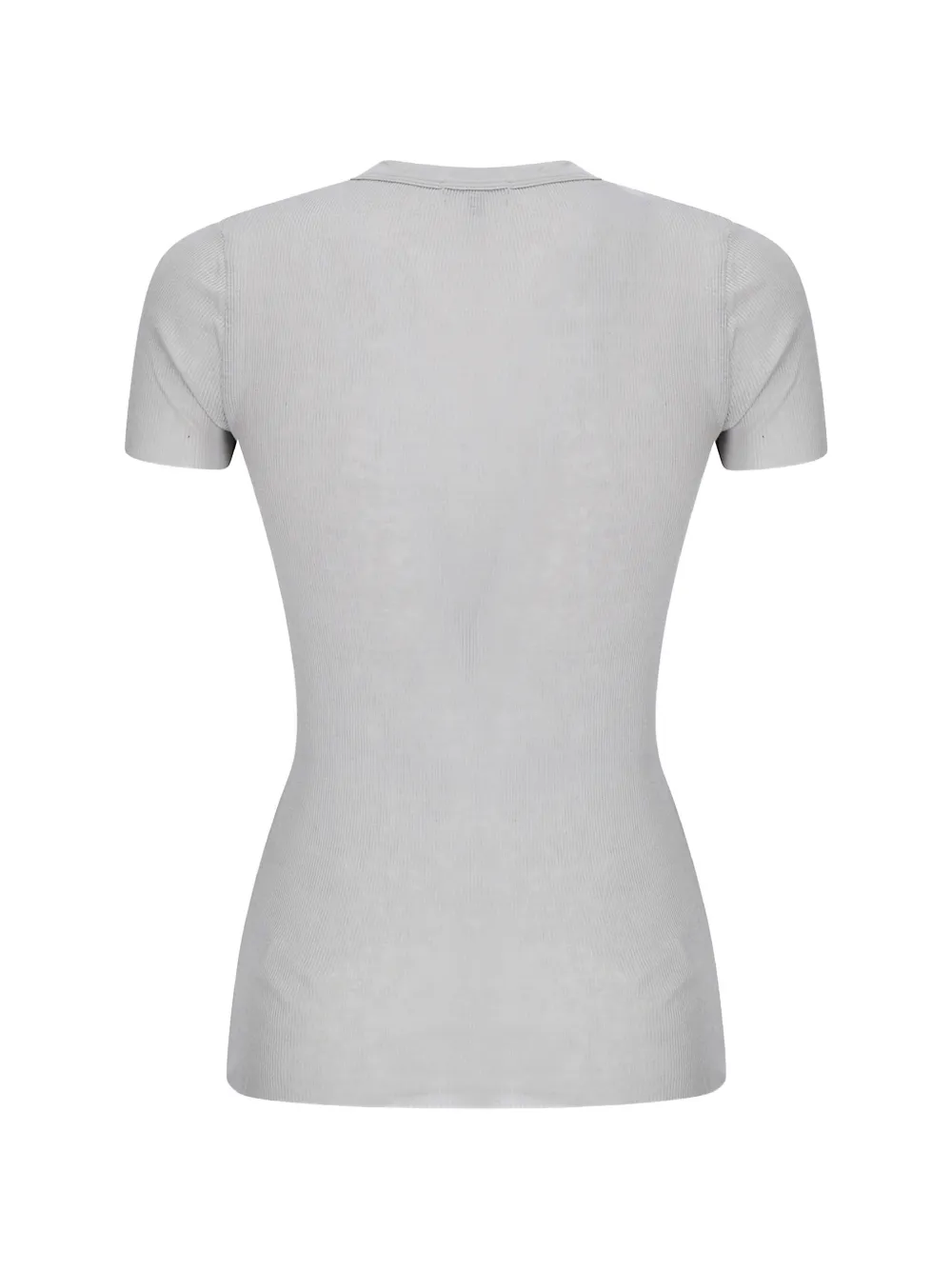 James Perse Ribgebreid T-shirt Grijs