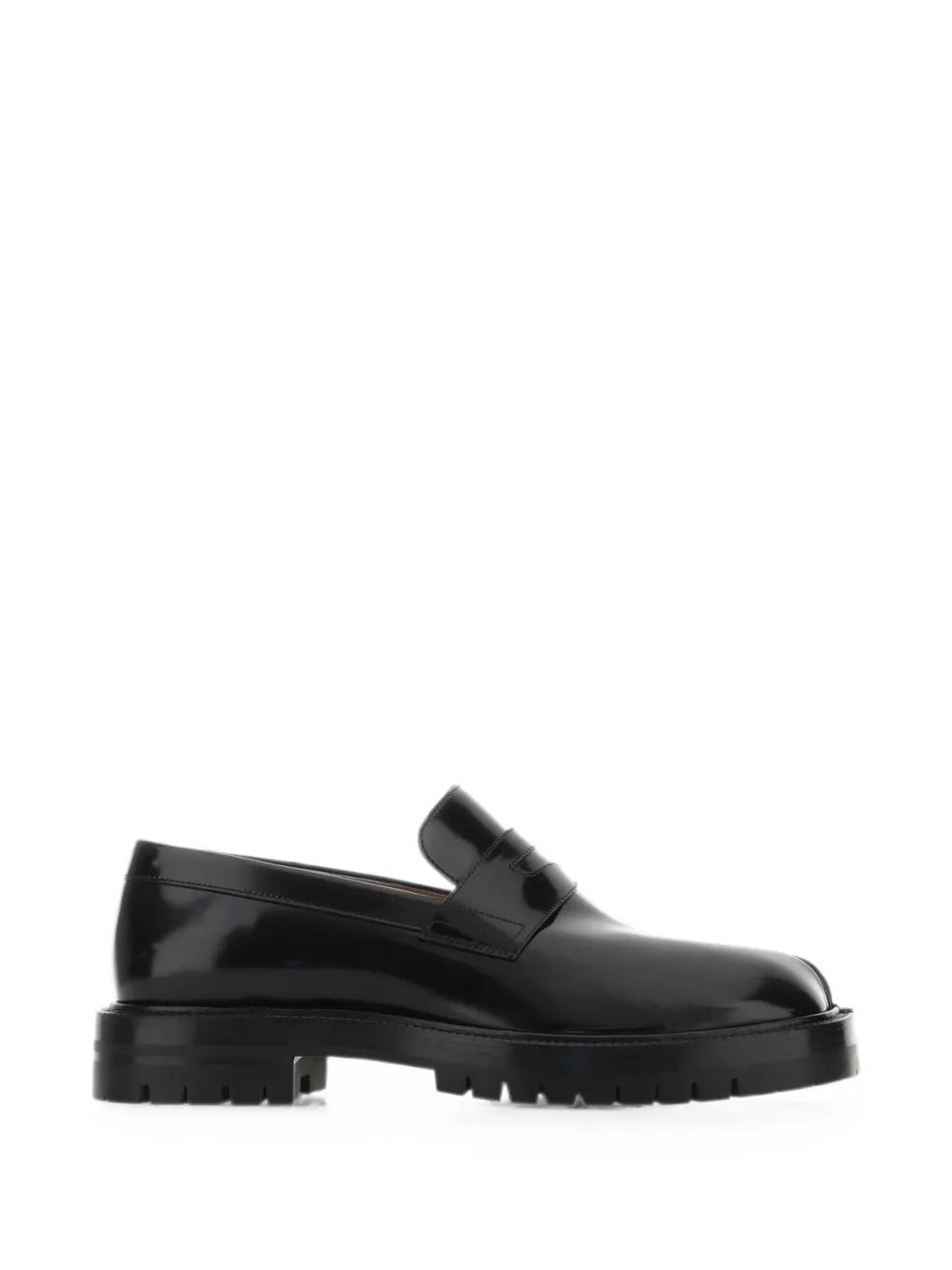 Maison Margiela Tabi leather loafers - Nero