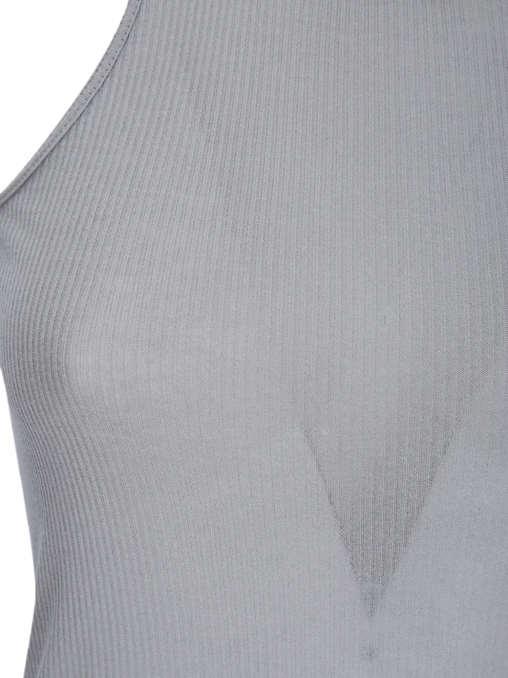 Rick Owens Ribgebreide tanktop Grijs