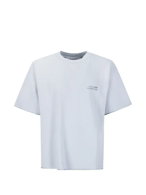 Golden Goose logo-print raw-edge T-shirt