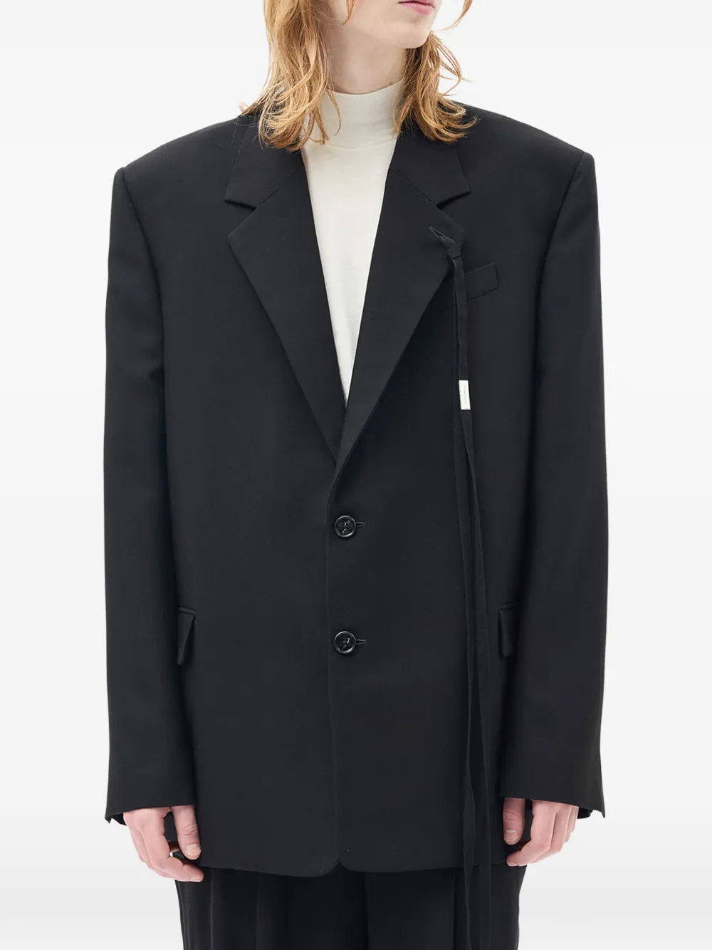 Ann Demeulemeester Ignaas tailored blazer - Nero