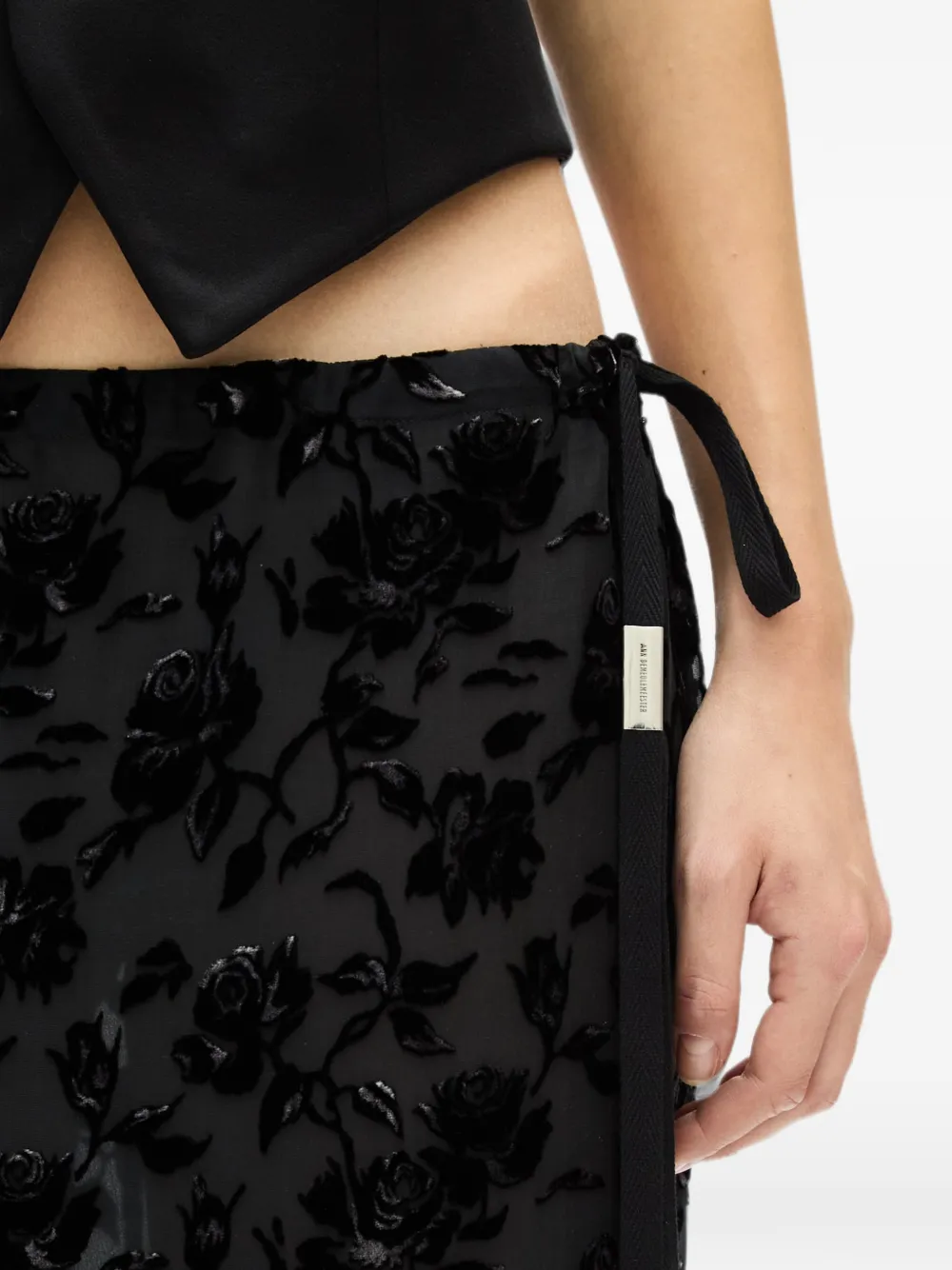 Ann Demeulemeester Eveline maxi-rok Zwart