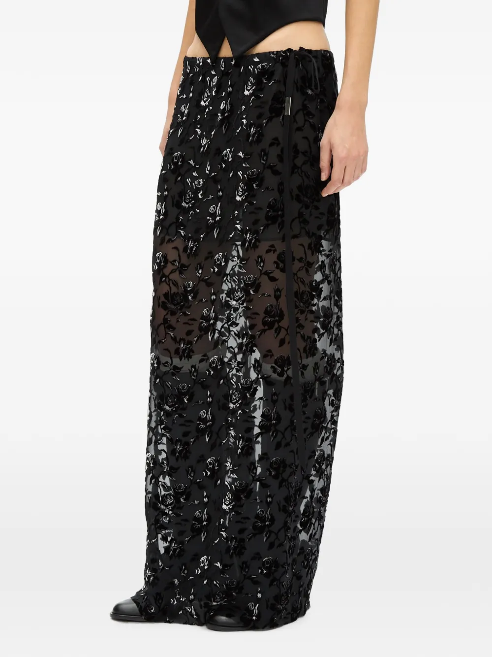 Ann Demeulemeester Eveline maxi-rok Zwart