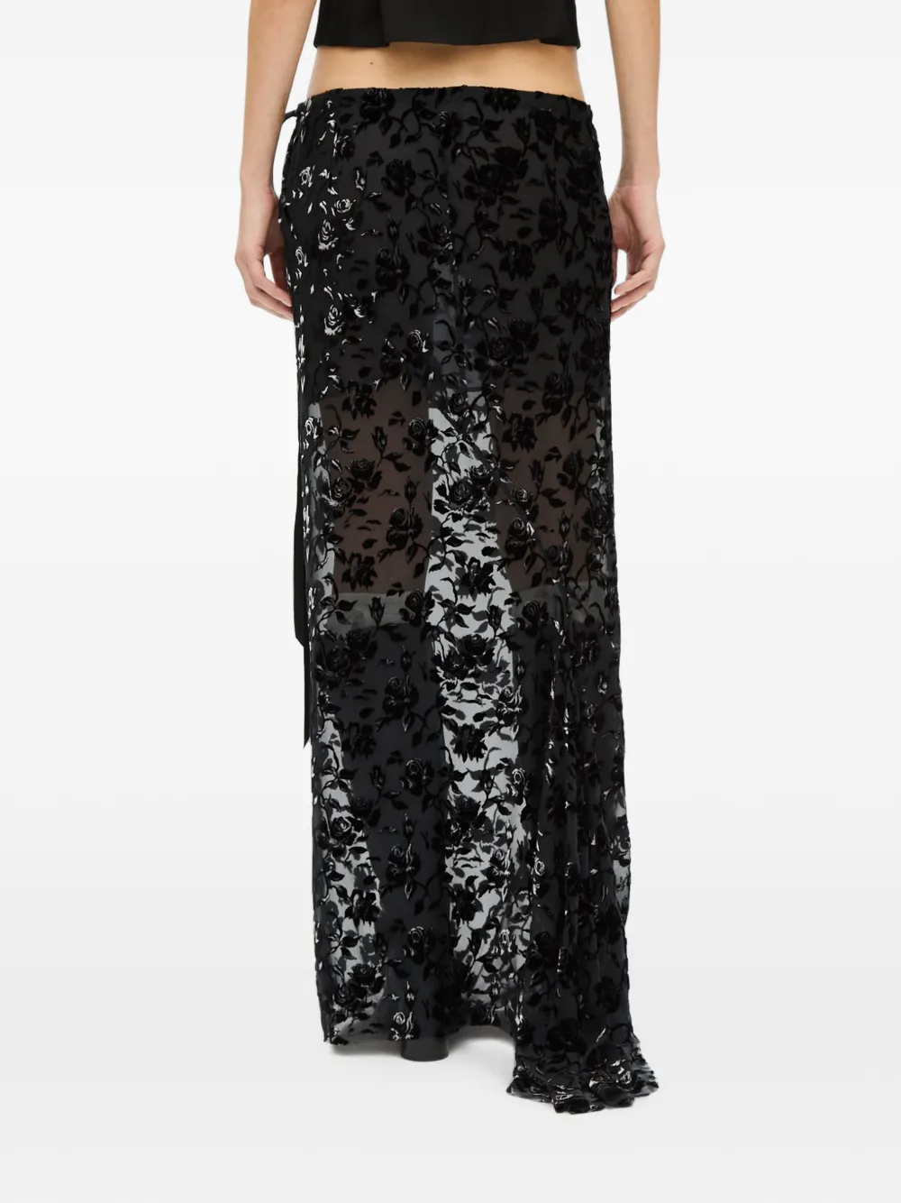 Ann Demeulemeester Eveline maxi-rok Zwart