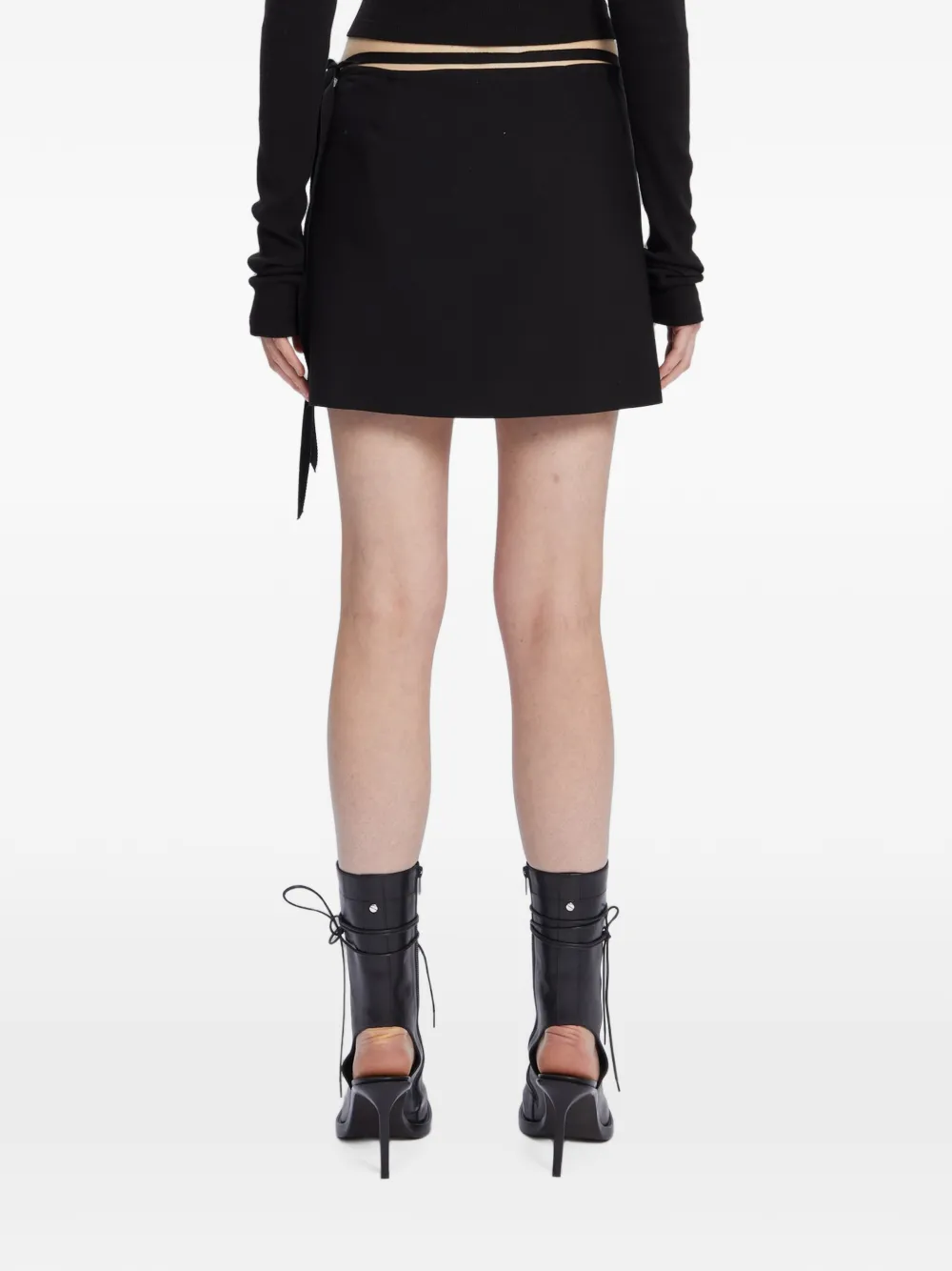 Ann Demeulemeester Mini-wikkelrok Zwart